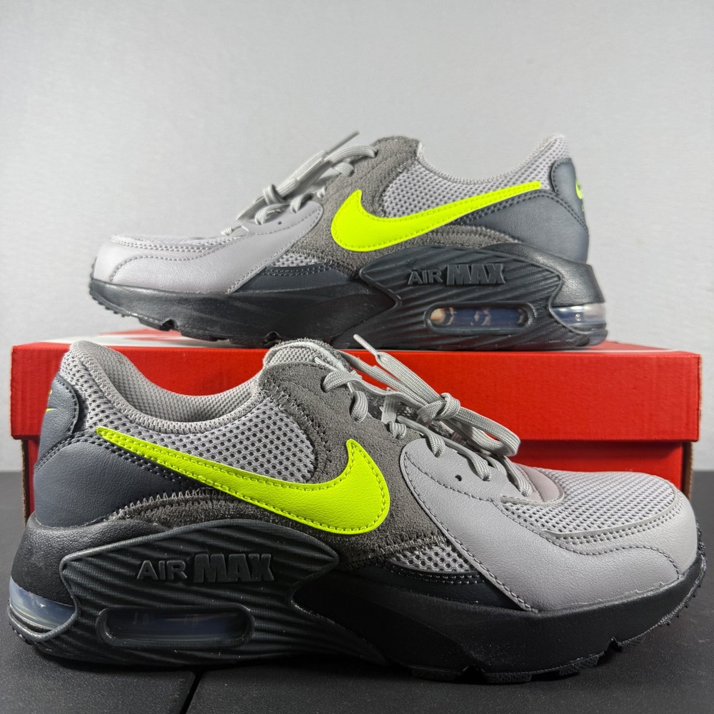 Nike Air Max Excee Atmosphere Grey Neon Yellow FZ5486-007 Mens 11.5